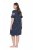 Ulla Popken 850401 Camicia da notte a fiori Blu scuro - Camicie da notte - 