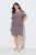 Ulla Popken 850401 Camicia da notte a fiori Marrone - Camicie da notte - 