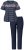 Ulla Popken 850403 Pigiama a fiori Blu scuro - Pigiami/Loungewear - 