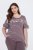 Ulla Popken 850403 Pigiama a fiori Marrone - Pigiami/Loungewear - 