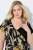 Ulla Popken 850406 Abito in chiffon fantasia Nero - Abiti - Vestiti per tutte le taglie