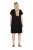 Ulla Popken 850406 Abito in chiffon fantasia Nero - Abiti - Vestiti per tutte le taglie