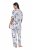 Ulla Popken 850441 Pigiama fantasia Bianco panna - Pigiami/Loungewear - 