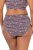 Ulla Popken 850538 Slip a fiori in cotone biologico confezione da 2 Marrone - Slip - 