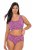 Ulla Popken 850538 Slip a fiori in cotone biologico confezione da 2 Viola - Slip - 