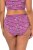 Ulla Popken 850538 Slip a fiori in cotone biologico confezione da 2 Viola - Slip - 