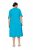 Ulla Popken 850724 Abito midi a maniche corte con cintura da annodare Turchese - Vestiti midi - Abiti midi taglie comode