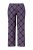 Ulla Popken 850864 Set pigiama 3 pezzi a quadri Viola - Pigiami/Loungewear - 