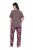 Ulla Popken 850903 Pigiama a fiori confezione da 2 Marrone - Pigiami/Loungewear - 
