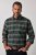 JP1880 850923 Camicia a quadri a maniche lunghe Verde foresta TALL - TALL camicie - Camicie TALL per uomo alto