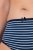 Ulla Popken 850966 Slip a righe confezione da 5 Blu scuro - Slip - 