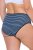 Ulla Popken 850966 Slip a righe confezione da 5 Blu scuro - Slip - 