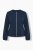 Ulla Popken 851040 Felpa con zip Blu scuro - Felpe - Felpe girocollo da donna taglie forti