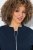 Ulla Popken 851040 Felpa con zip Blu scuro - Felpe - Felpe girocollo da donna taglie forti