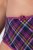 Ulla Popken 851070 Slip a quadri in cotone biologico confezione da 5 Viola - Slip - 