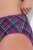 Ulla Popken 851070 Slip a quadri in cotone biologico confezione da 5 Viola - Slip - 