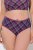 Ulla Popken 851070 Slip a quadri in cotone biologico confezione da 5 Viola - Slip - 