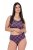 Ulla Popken 851070 Slip a quadri in cotone biologico confezione da 5 Viola - Slip - 