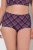 Ulla Popken 851071 Slip a quadri in cotone biologico confezione da 2 Viola - Slip - 