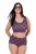 Ulla Popken 851071 Slip a quadri in cotone biologico confezione da 2 Viola - Slip - 