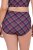 Ulla Popken 851071 Slip a quadri in cotone biologico confezione da 2 Viola - Slip - 