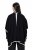Ulla Popken 851127 Poncho in maglia aperto con bordo di strass Nero - Poncho e mantelle - 