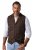 JP1880 851395 Gilet in tweed a quadri elasticizzato Marrone scuro - Abiti - Abiti da Uomo Taglie Forti