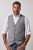 JP1880 851399 Gilet in misto lana con dorso in maglia Grigio chiaro - Abiti - Abiti da Uomo Taglie Forti