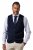 JP1880 851421 Gilet in maglia con scollo a V Blu scuro - Abiti - Abiti da Uomo Taglie Forti