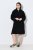 Ulla Popken 851563 Abito in maglia a maniche lunghe con collo alto Nero - Abiti - Vestiti per tutte le taglie
