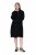 Ulla Popken 851563 Abito in maglia a maniche lunghe con collo alto Nero - Abiti - Vestiti per tutte le taglie