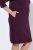 Ulla Popken 851664 Abito in jersey con collo alto Prugna - Abiti - Vestiti per tutte le taglie