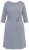 Ulla Popken 851666 Abito midi a righe con maniche a 3/4 Grigio melange - Vestiti midi - Abiti midi taglie comode