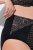 Ulla Popken 851700 Slip a quadri a vita alta con pizzo Nero - Slip - 