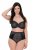 Ulla Popken 851700 Slip a quadri a vita alta con pizzo Nero - Slip - 