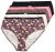 Ulla Popken 851711 Slip a fiori confezione da 5 Marrone - Slip - 