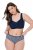 Ulla Popken 851730 Slip fantasia confezione da 5 Azzurro - Slip - 