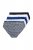 Ulla Popken 851730 Slip fantasia confezione da 5 Azzurro - Slip - 