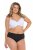 Ulla Popken 851752 Slip a righe confezione da 5 Nero - Slip - 