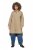 Ulla Popken 851764 Cappotto oversize con cappuccio staccabile Sabbia - Cappotti - Cappotti taglie forti da donna