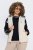 Ulla Popken 851781 Gilet trapuntato con cappuccio Bianco panna - Gilet - 