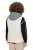 Ulla Popken 851781 Gilet trapuntato con cappuccio Bianco panna - Gilet - 