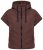 Ulla Popken 851785 Gilet trapuntato oversize con cappuccio Marrone - Gilet - 
