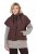 Ulla Popken 851785 Gilet trapuntato oversize con cappuccio Marrone - Gilet - 