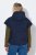 Ulla Popken 851785 Gilet trapuntato oversize con cappuccio Blu scuro - Gilet - 
