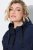 Ulla Popken 851785 Gilet trapuntato oversize con cappuccio Blu scuro - Gilet - 