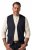 JP1880 851800 Gilet in tweed spigato Blu scuro - Abiti - Abiti da Uomo Taglie Forti