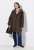 Ulla Popken 851803 Montgomery Marrone scuro - Cappotti - Cappotti taglie forti da donna