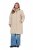 Ulla Popken 851811 Cappotto trapuntato Beige - Cappotti - Cappotti taglie forti da donna