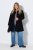 Ulla Popken 851827 Cappotto svasato effetto lana Nero - Cappotti - Cappotti taglie forti da donna